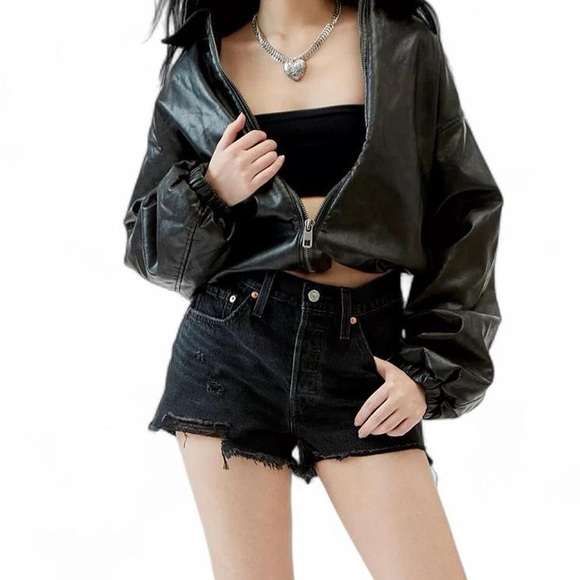 Levi’s 501 Black Cutoff Daisy Dukes – Approx Size 26 - Picture 3 of 8